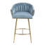 Ensemble de 2 tabourets de bar à hauteur de comptoir, tabouret de bar pour îlot de cuisine avec dossier ondulé, base chromée et repose-pieds-1946103227-1946103222