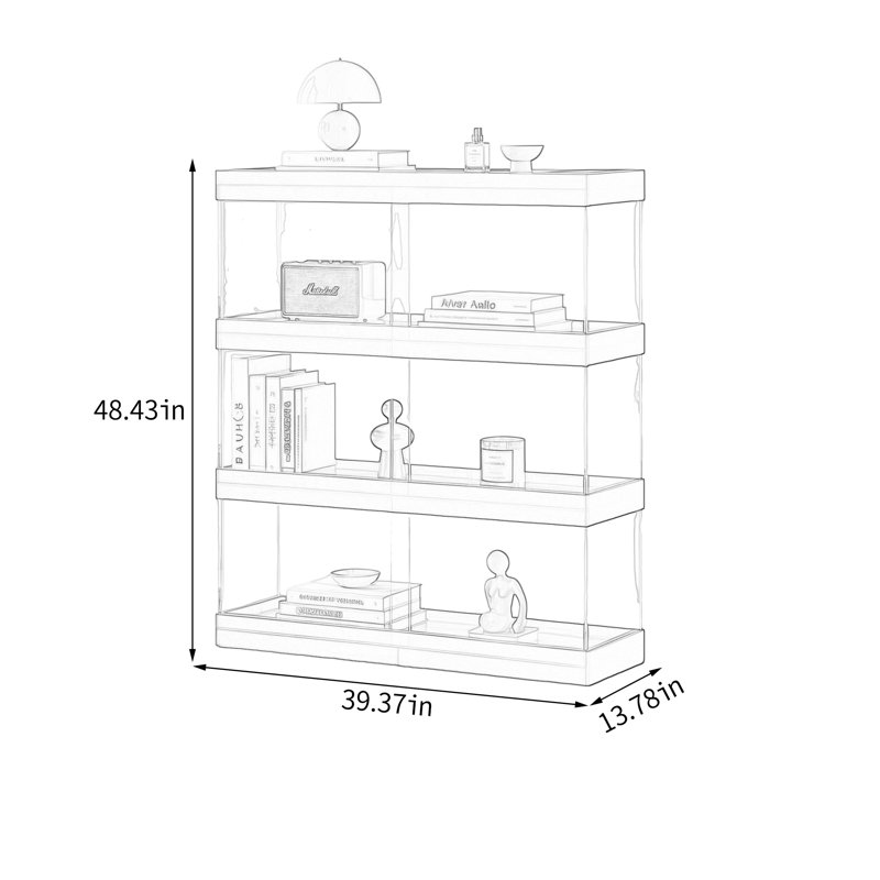 Acrylic Multi Tier Display Shelf