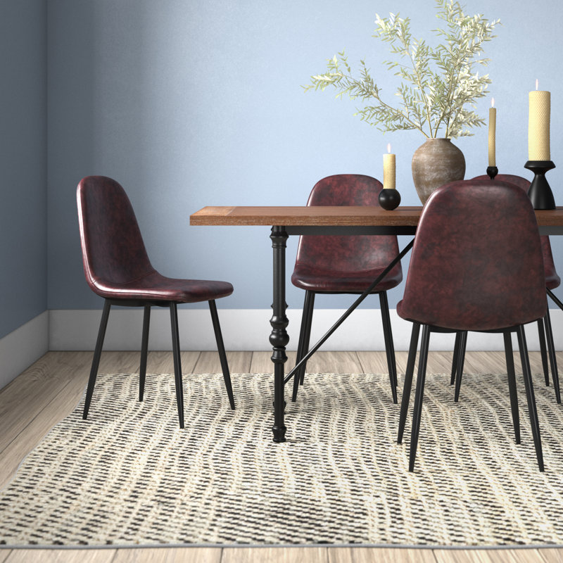 48.26cm H Upholstered Side Chair, Brown