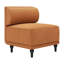 Fauteuil central Malben brun