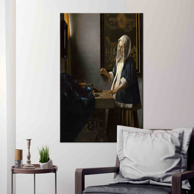 Print on Canvas, Wrapped Canvas, 160 cm H x 110 cm W, Black