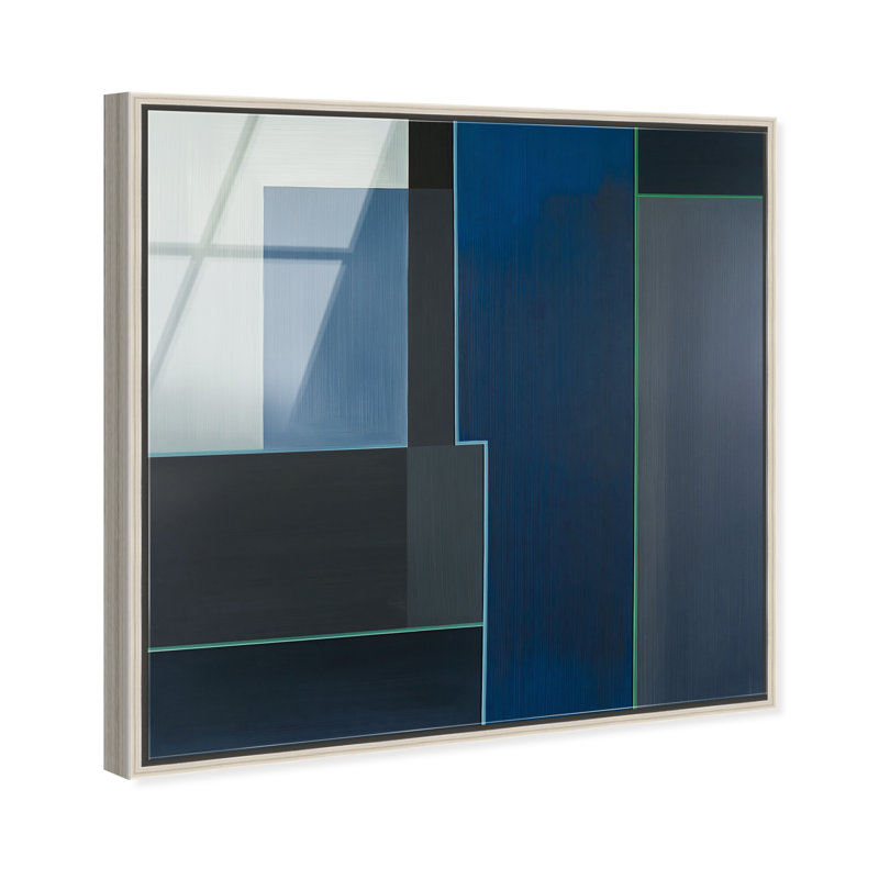 Desert Stillness II High-Gloss Frameless Acrylic Glass Wall Art Abstract Print by Oliver Gal, Ready to Hang, 12 x 12