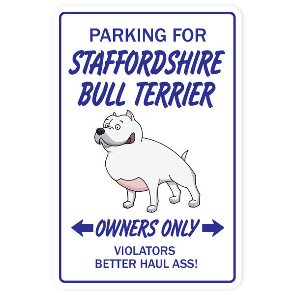 SignMission Staffordshire Bull Terrier Sign | Wayfair