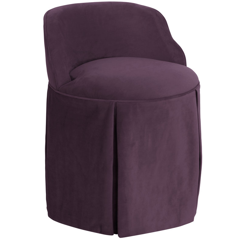 Viveros Upholstered Barrel Chair, Classic Aubergine Velvet