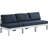 Kylis 90'' Wide Aluminum Patio Sofa with Cushions-61209854-61209855