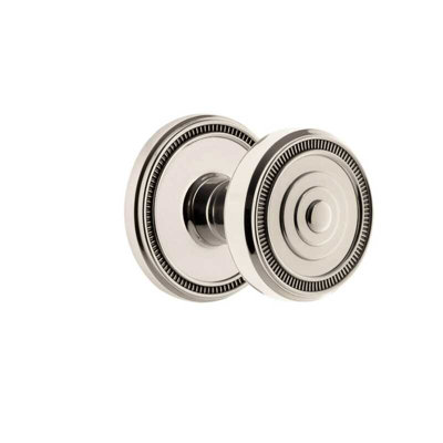 Grandeur Soleil Rosette Single Dummy with Soleil Knob in Polished Nickel