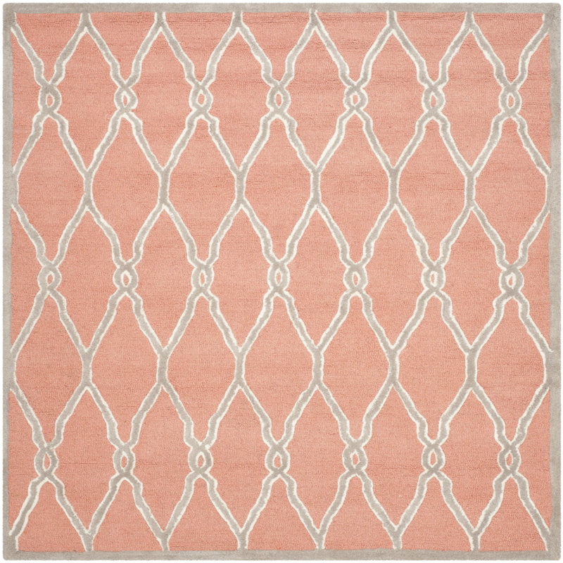 Tapis en laine touffeté à la main Cannen, Carré 8 pi