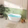 59'' Glossy Acrylic Freestanding Soaking Bathtub With Classic Slotted Overflow And Toe-Tap Drain In Chrome, Cupc C Ertified