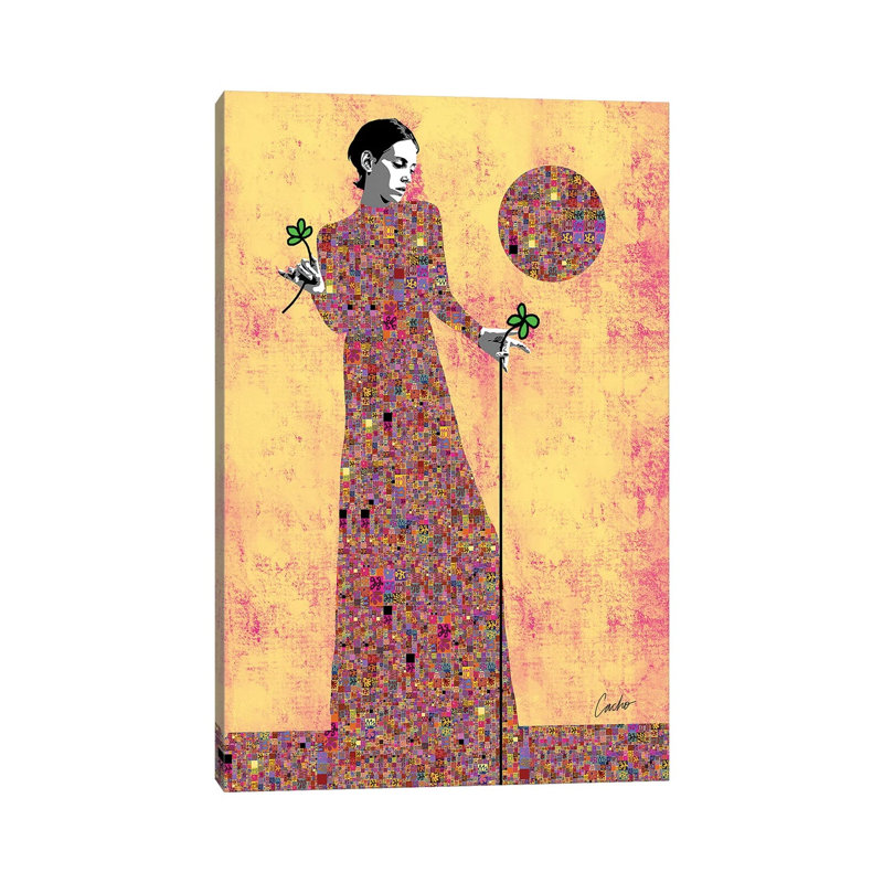 Offering Beauty by Jose Cacho - Wrapped Canvas Print
