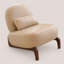 Chaise d'appoint moderne sans accoudoirs avec coussin-1454929539