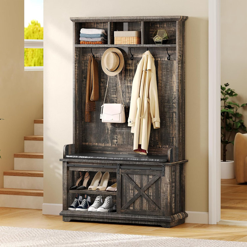 Newenton Hall Tree with Bench and Shoe Storage