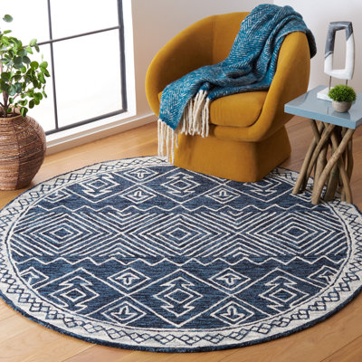 Metro Hand Tufted Wool And Cotton With Latex Southwestern Rug