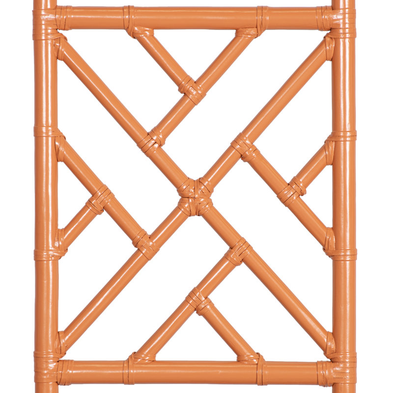 Chippendale Open-Frame Headboard, Citrus Orange, Full