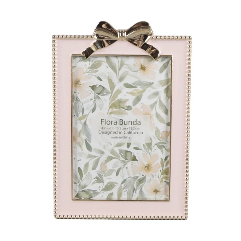 4x6 Pink Zinc Alloy Frame, Pink