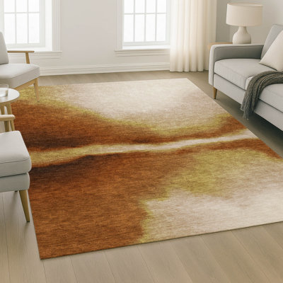 Tapis abstrait lavable à la machine de qualité supérieure Mayfield AMF2419