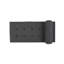 Chaise longue en tissu gris anthracite d'inspiration Mid-Century-146635105