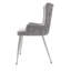 Velvet Upholstered Metal Armchair-467645633-467645638-467645636