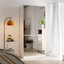 Armoire-penderie blanche 70,9 "à 4 portes avec design anti-basculement