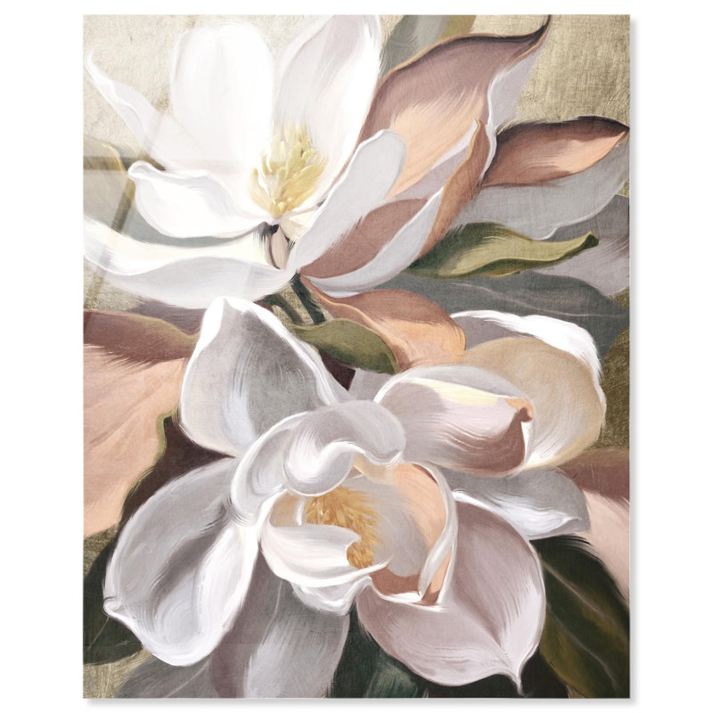 «Floral Expression», reproduction d'art acrylique par Art Remedy, H 20 po x l 16 po