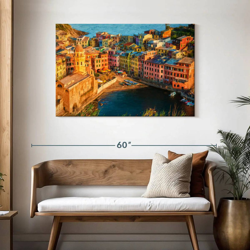 Gillard Vernazza incroyable dans les Cinque Terre, H 30 po x l 45 po