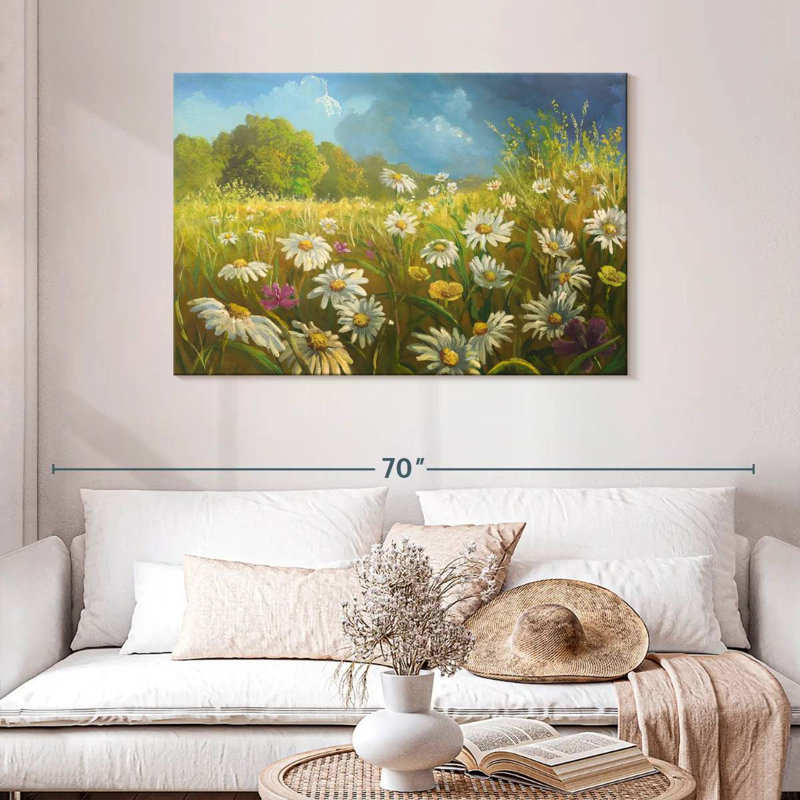 Champ de fleurs d'Alvord en été, H 30 po x l 45 po