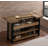 American Heritage Gateway Home Bar - Reclaimed Solid Wood with Metal Accents, Stone Cutting Surface, Ice Bucket & Storage Shelves