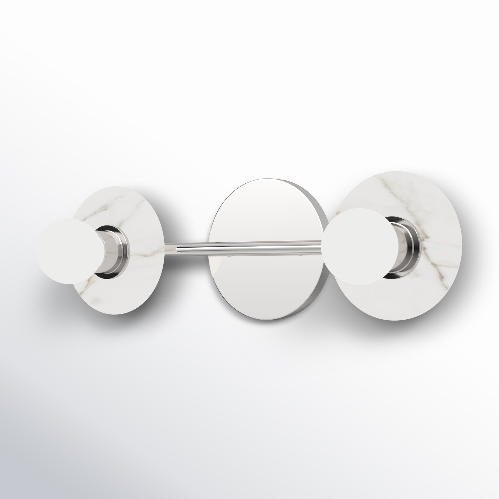 Erick 2 Light Dimmable Vanity Light, Polished Nickel