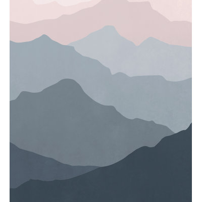 Mountain Mural 5 Piece Wallpaper Panel Set