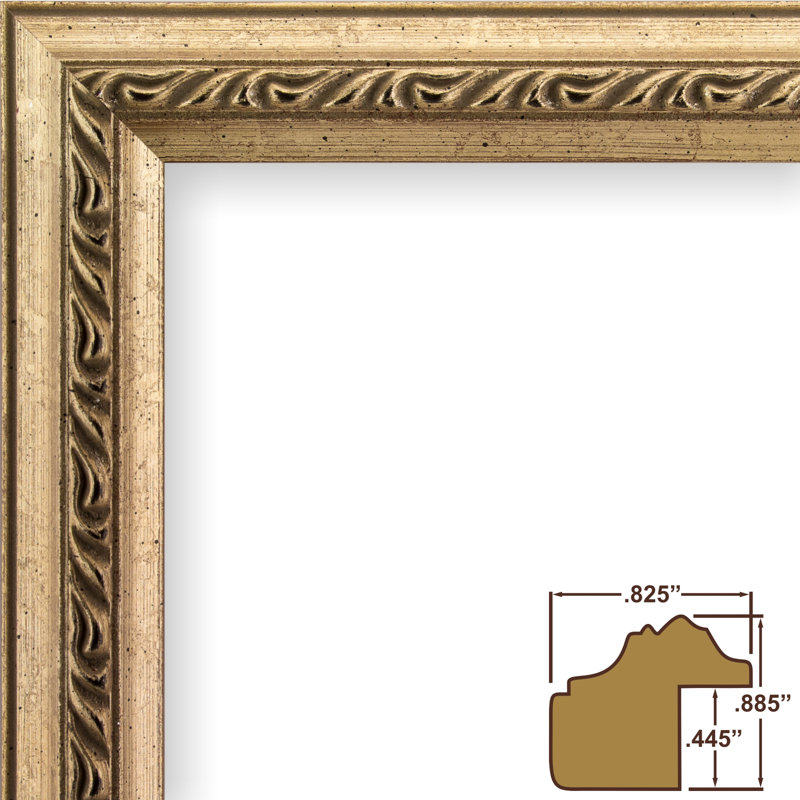 Garrido Wood Embossed Picture Frame, Ornate Silver, 20" x 24"