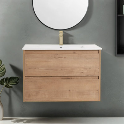 Aldwych 24.06'' Single Bathroom Vanity with Ceramic Top