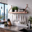 Handcrafted Gourmet Wall Mounted Pot Rack-1299450711