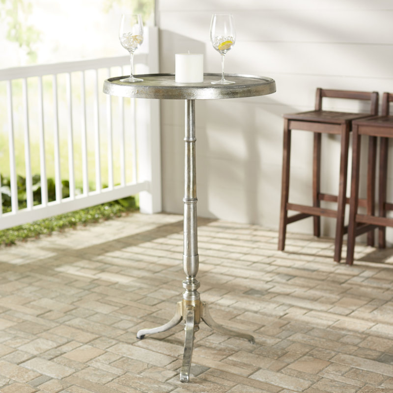 Dankert Round Metal Outdoor Side Table , 24'' in. W 24'' in. D