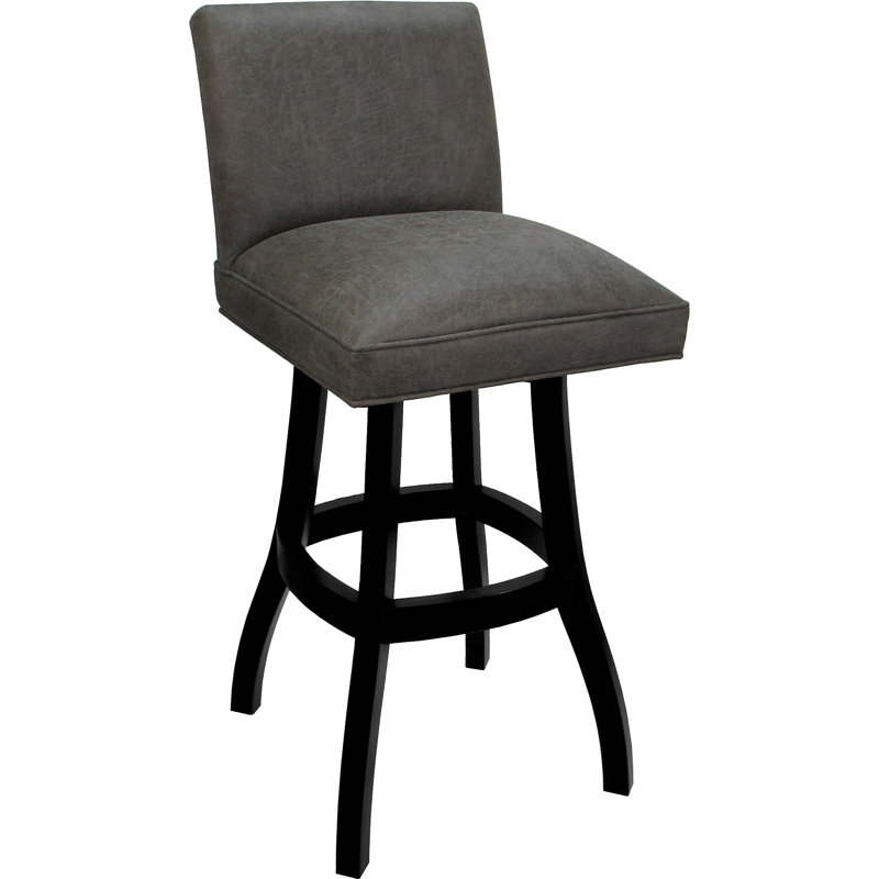 Cuve, Noir, noir, noir, noir, Tabouret de bar (siège d’une hauteur de 34 po), Gris clair