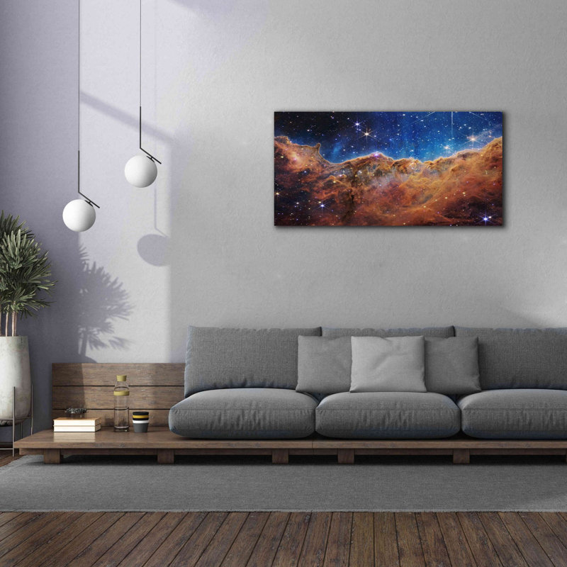 «Cosmic Cliff 2 in the Carina Nebula» par la NASA, art mural sur toile, H 30 po x l 60 po x P 1,5 po