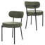 Ensemble de table de salle à manger ronde Amous Industrial 47 po avec chaises rembourrées, table de cuisine-1929559715-1936707698-1936680756
