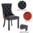 Kingson Modern Glam Tufted Two-Tone Dining Chair with Nailhead Trim & Back Pull Ring-9081318-64230962