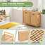 Bamboo Cabinet Laundry Hamper with Handles