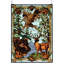 Rustic Lodge Wilderness Stained Glass Window