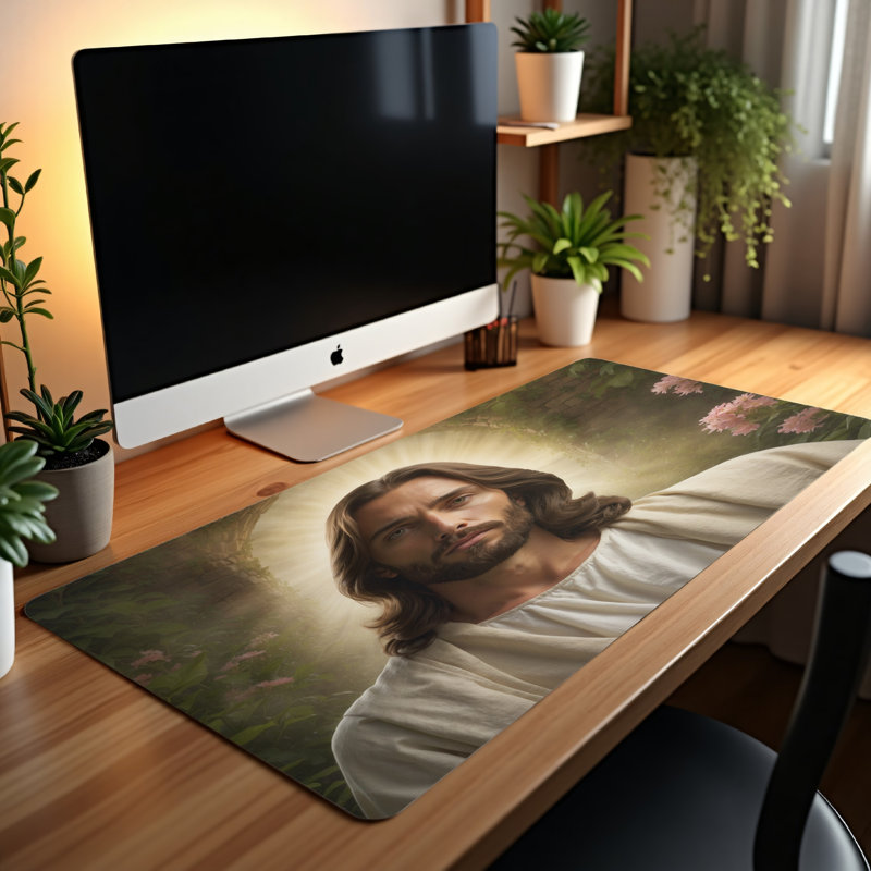 Polyester Desk Pad, 14.4x12.1