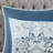 8 Piece Cotton Bedding King Blue - Printed Floral Reversible, Solid Euro Shams, Bed Skirt Comforter Watercolor Medallion Print,