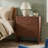 Modern 3 Drawers Dresser for Bedroom, Dressers & Chest of Drawers, Storage Cabinet Wavy Pattern Modern Bedside Cupboard Dressing Table For Bedroom Living Room Hallway Walnut-1076473483