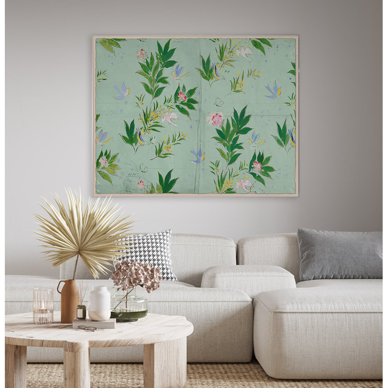 Doves Print by Paule Marrot, Acrylic Box, 44" H x 56" W x 1.25" D