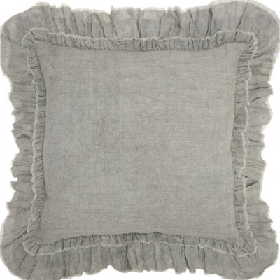 24" Pillow With Ruffled Edges