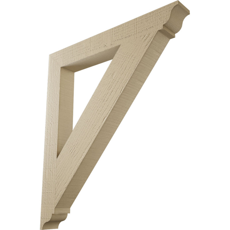Support traditionnel en cèdre brut à grain de bois TimberThane, H 32 po x l 3,5 po x P 28 po