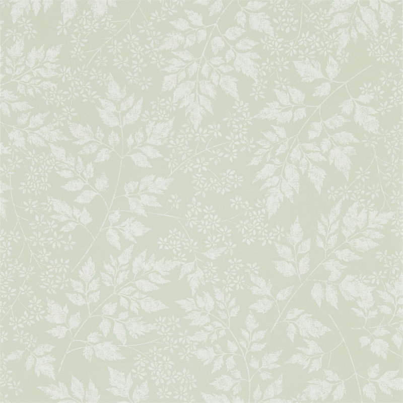 Spring Leaves Wallpaper, Celadon