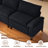 Modular Sectional Sofa, Corduroy U-Shape Sectional Couch With 2 Movable Ottoman For Living Room-46291189
