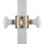 Classic Rosette with White Porcelain Door Knob-868886632-864369187
