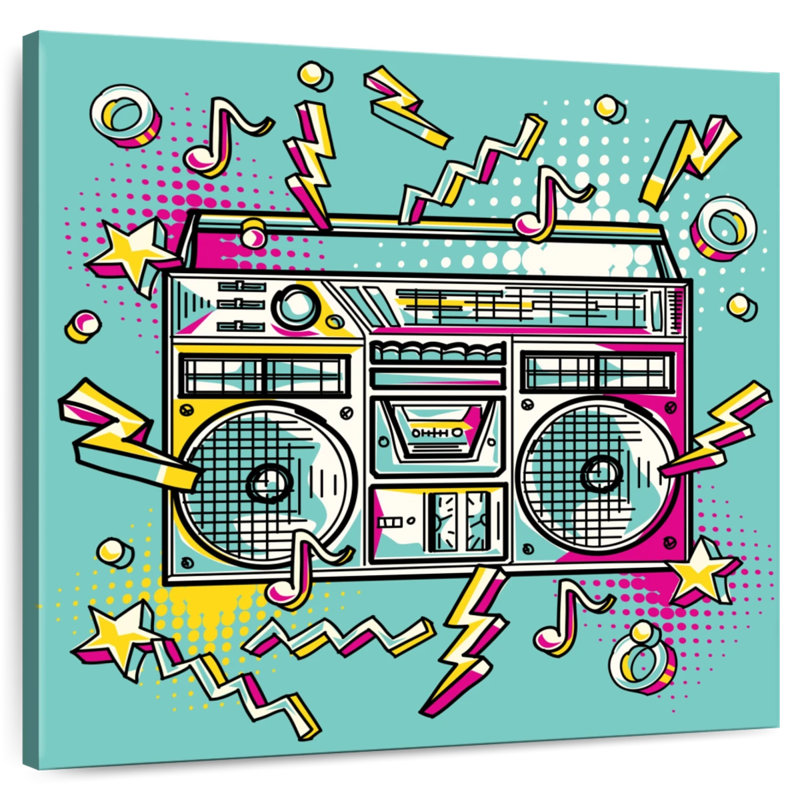 Abarca Funky Boombox, 30" H x 30" W