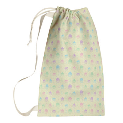 Sac à linge pastel petits gâteaux