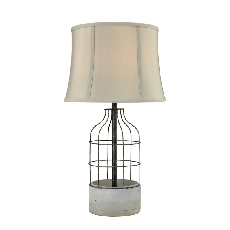 Lampe de table 1 lumière de 27 po de haut Rochefort - Bronze huilé